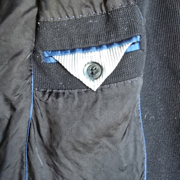 🎃20%OFF🎃 Massimo Dutti Classic Blazer Dark Navy Blue - Picture 10 of 13